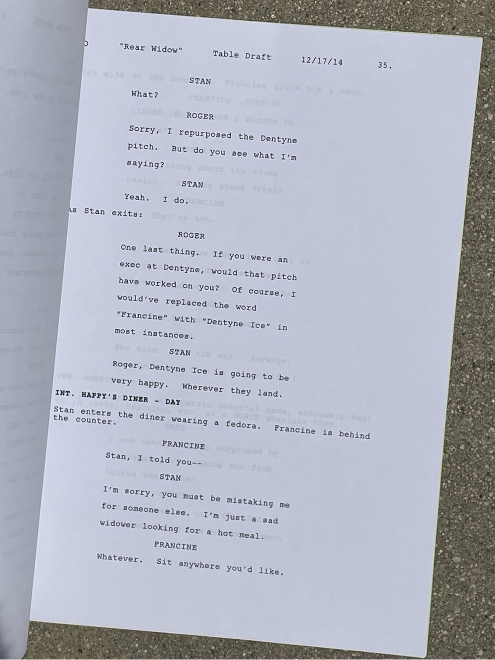 American Dad 2014 Production Used Table Draft Script Rear Window CUSACK & KIND! - Picture 11 of 15